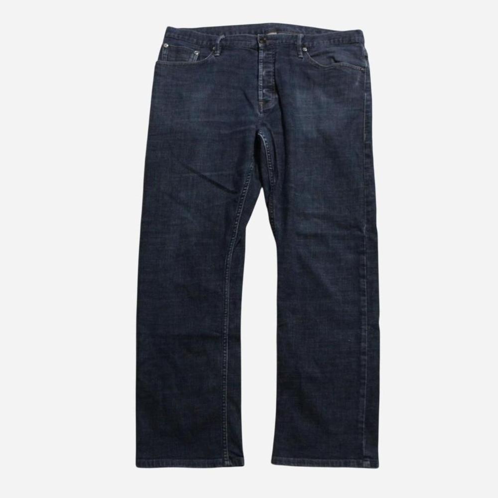 Mena Designer Burberry Brit Dark Wash Straight Leg High-rise Jeans